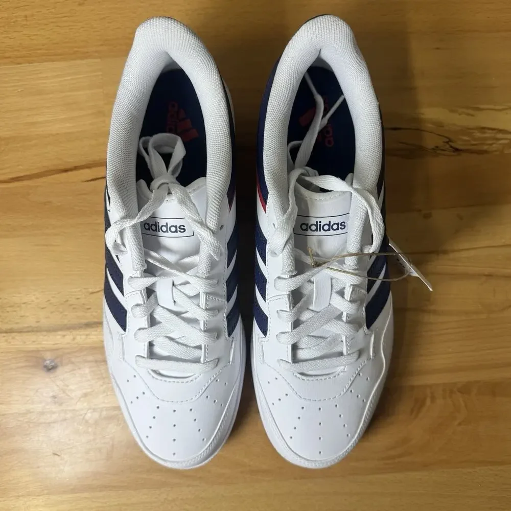 adidas Hoops 4.0 White Navy Red Men Size 9 Women Size 10 JQ9986 NIB